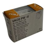 Utičnica modul dvopolna, 10 ampera, 1 mjesto bijela