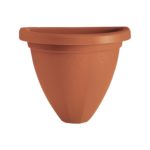 Vaza zidna 30 cm smeđa