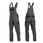 DASSY Hlače radne farmer CALAIS sivo/crne br. 56