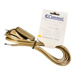 Kabel priključni 2 x 0,75 – 2 m zlatni