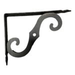 Nosač police Ornament crni 150x200