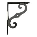 Nosač police ornament crni 125 x 150