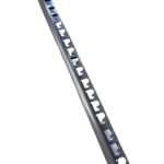 Profil pje 10-12 pvc zaobljen, srebno siva h:10 mm l:2,7 m