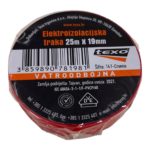Traka izolir texo 25 m x 19 mm crvena