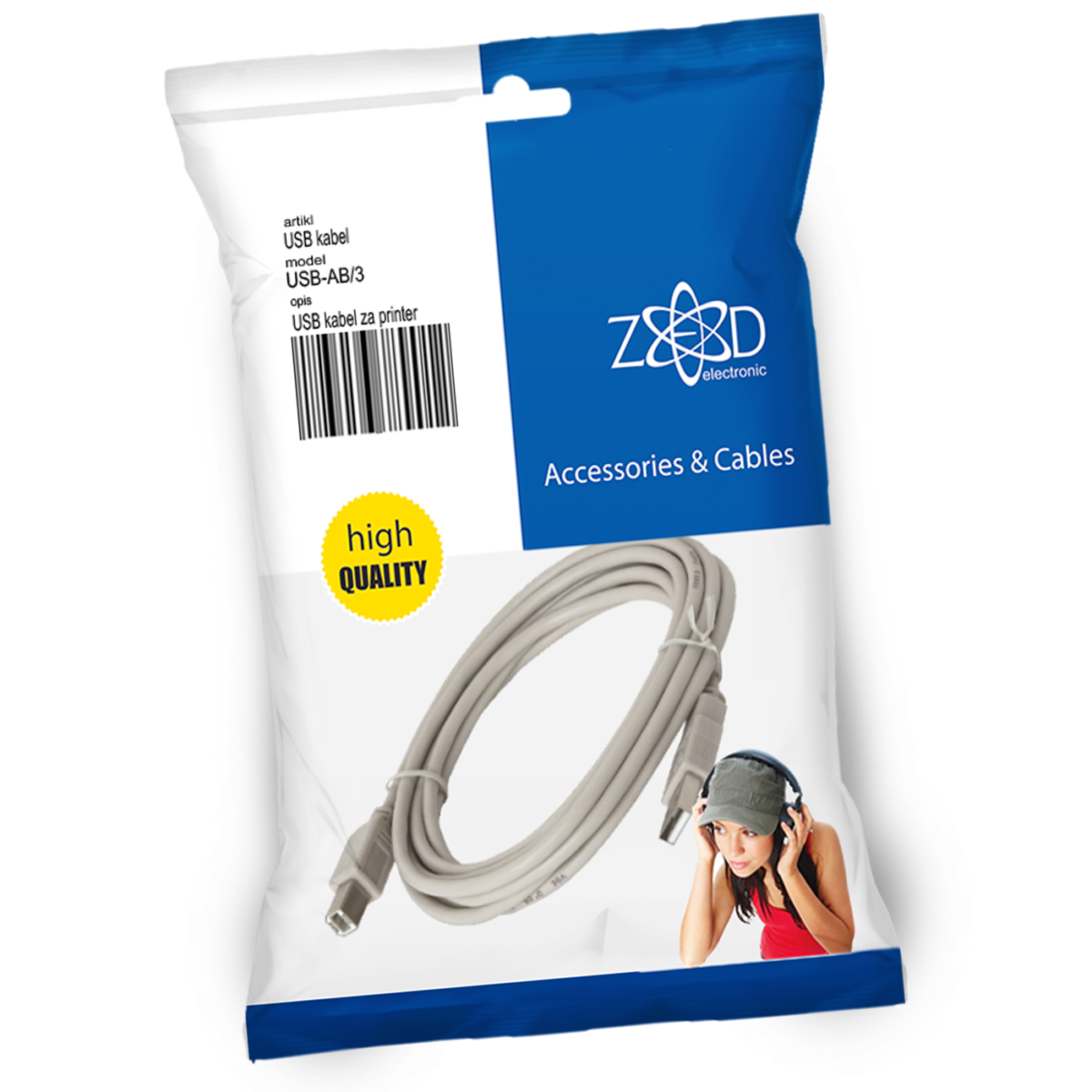 ZED electronic USB kabel za printer