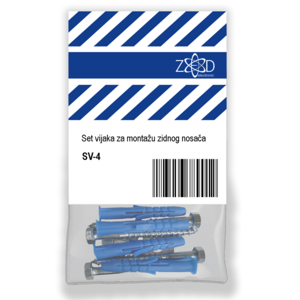 ZED electronic Set vijaka za montažu zidnog nosača