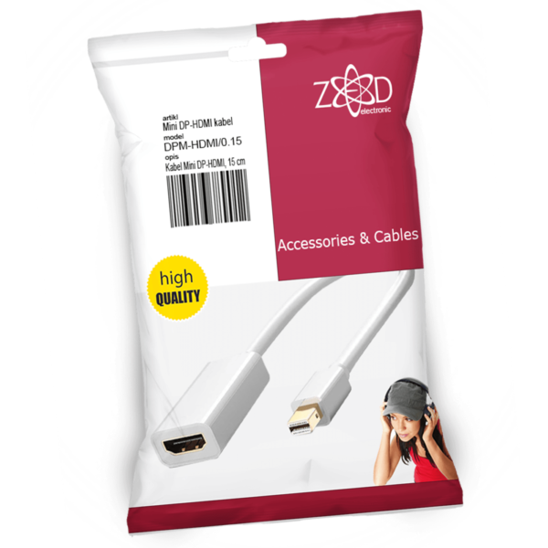 ZED electronic Kabel Display Port Mini na HDMI