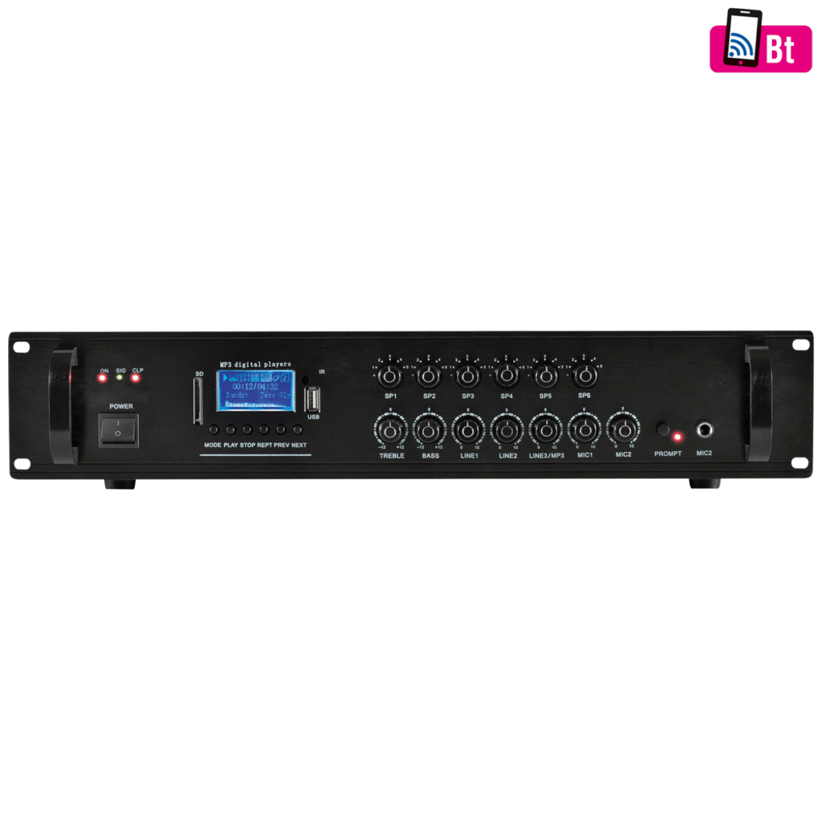 SAL Pojačalo 110V sa miksetom 120W