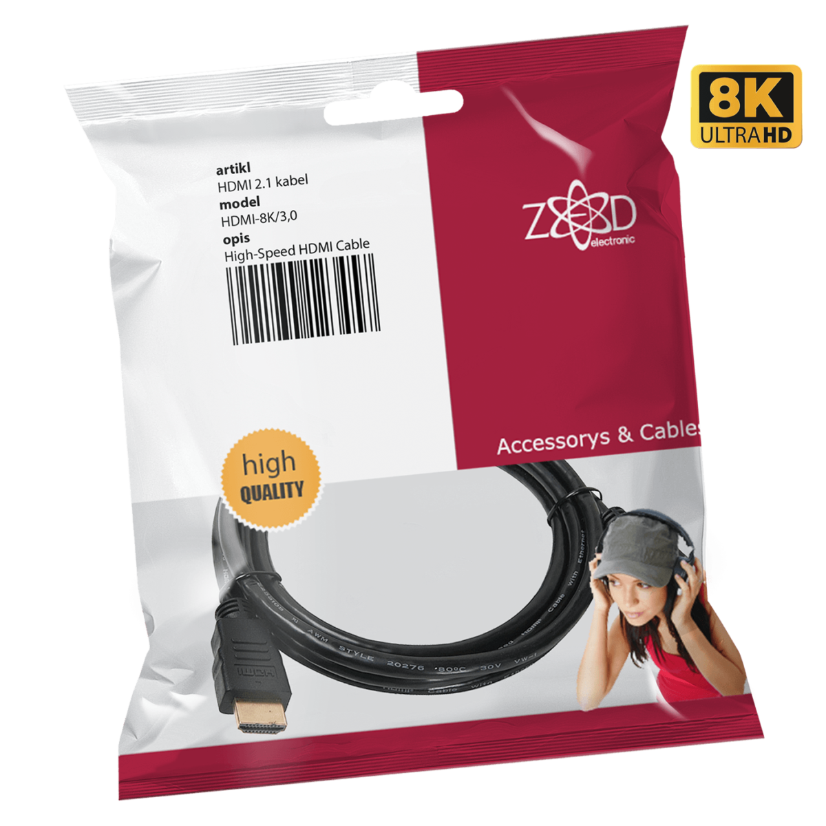 ZED electronic HDMI 2.1 kabel