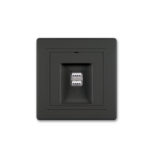 ALING CONEL USB punjač 2xUSB 2,1A 5V, crni soft A6161.E1E1