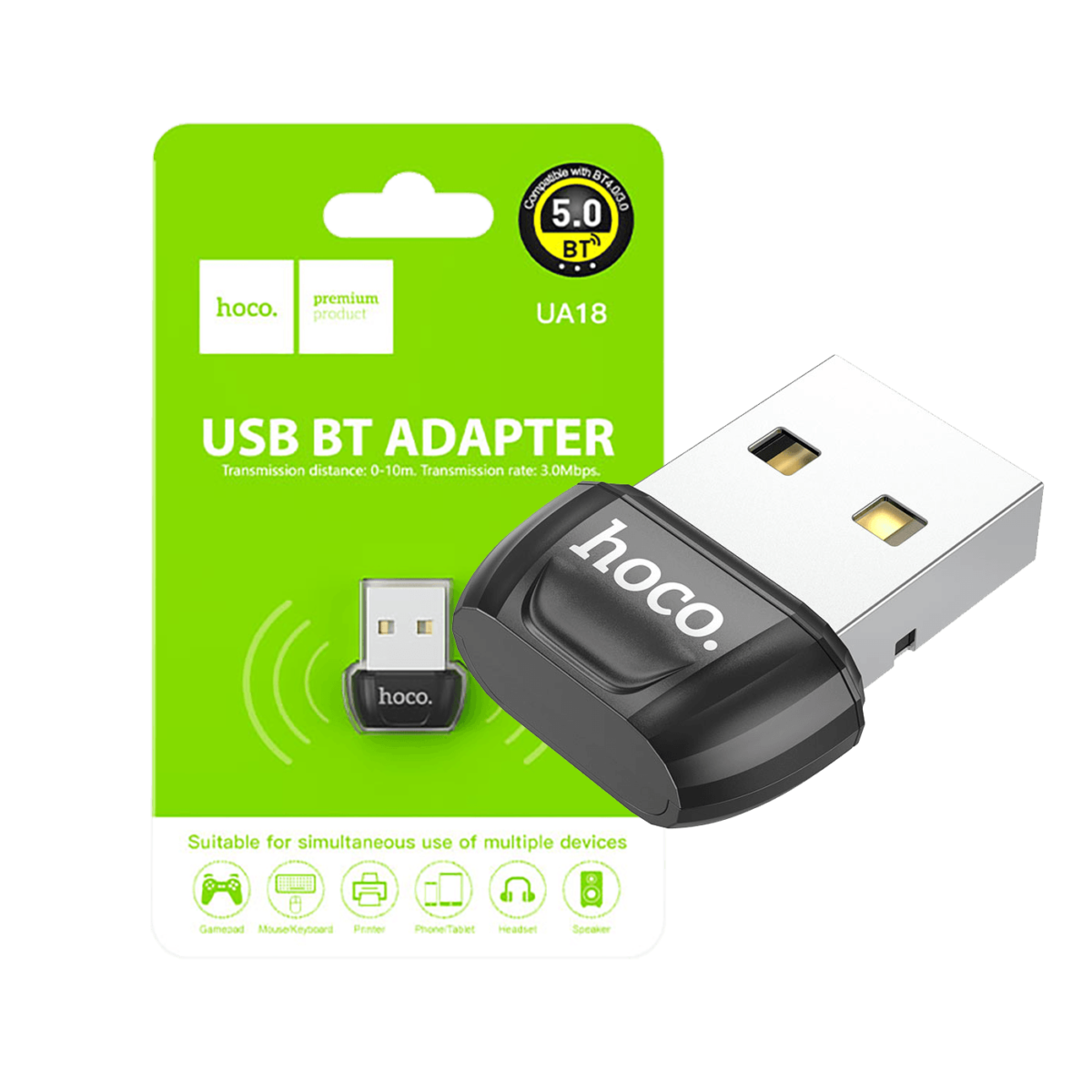 hoco. Adapter USB to Bluetooth v5.0