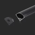V-TAC Aluminijski kutni profil - 200cm, crno kućište 2874
