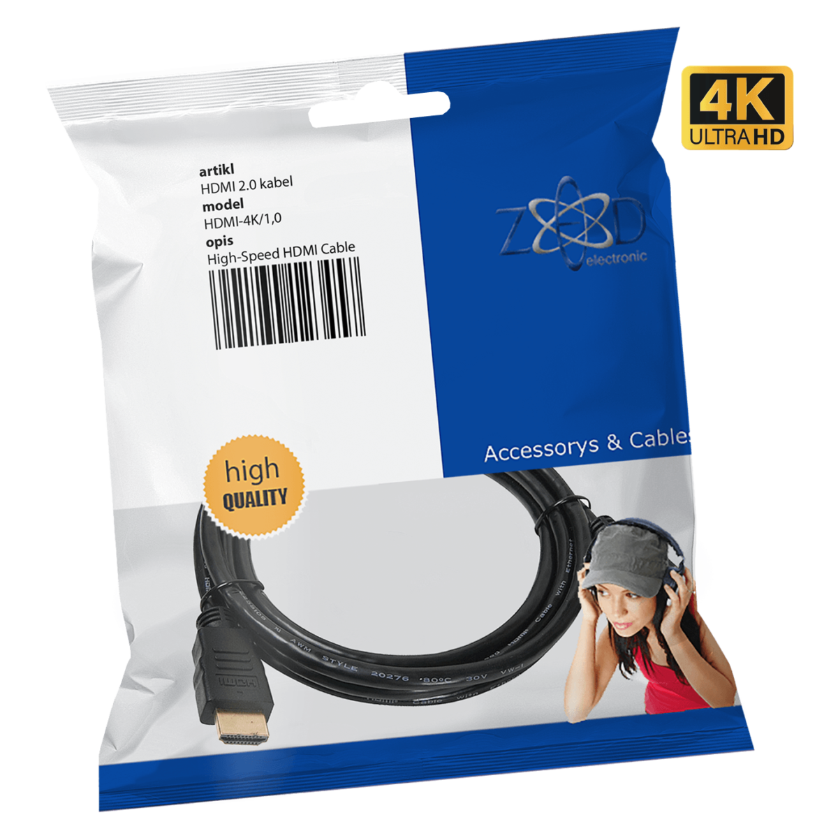 ZED electronic HDMI 2.0 kabl