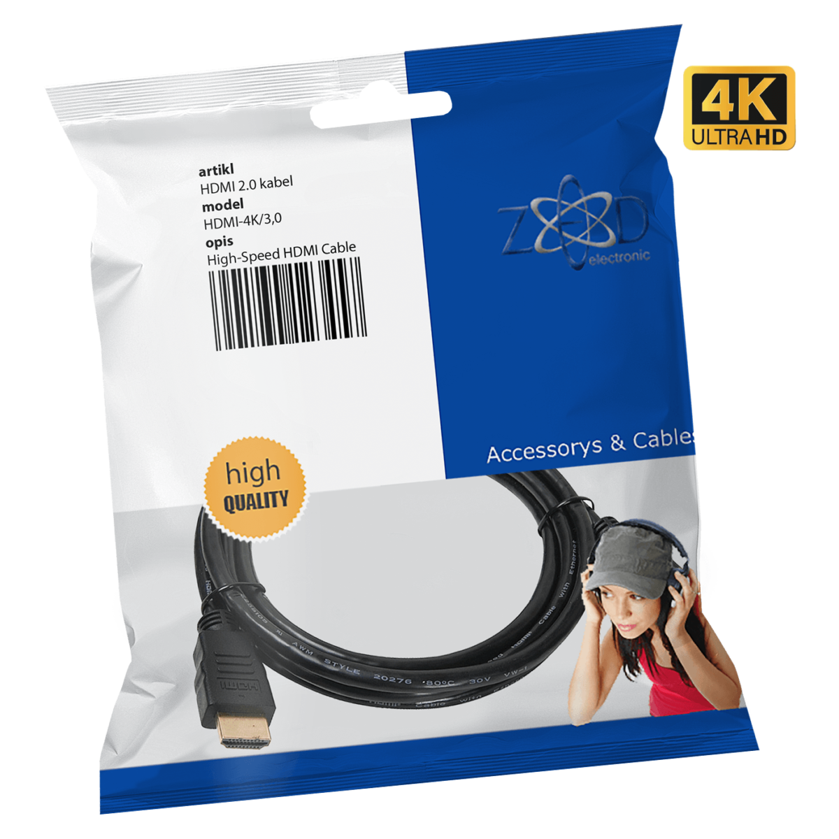 ZED electronic HDMI 2.0 kabl