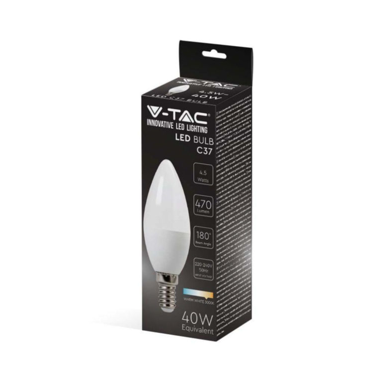 V-TAC LED žarulja - 4.5W E14 svijeća 4000K  2142581