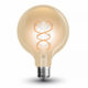 V-TAC LED žarulja - 5W Filament E27 G125 jantar 2200K 7216