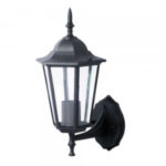 V-TAC Zidna lampa - E27 - IP44, crna 7066
