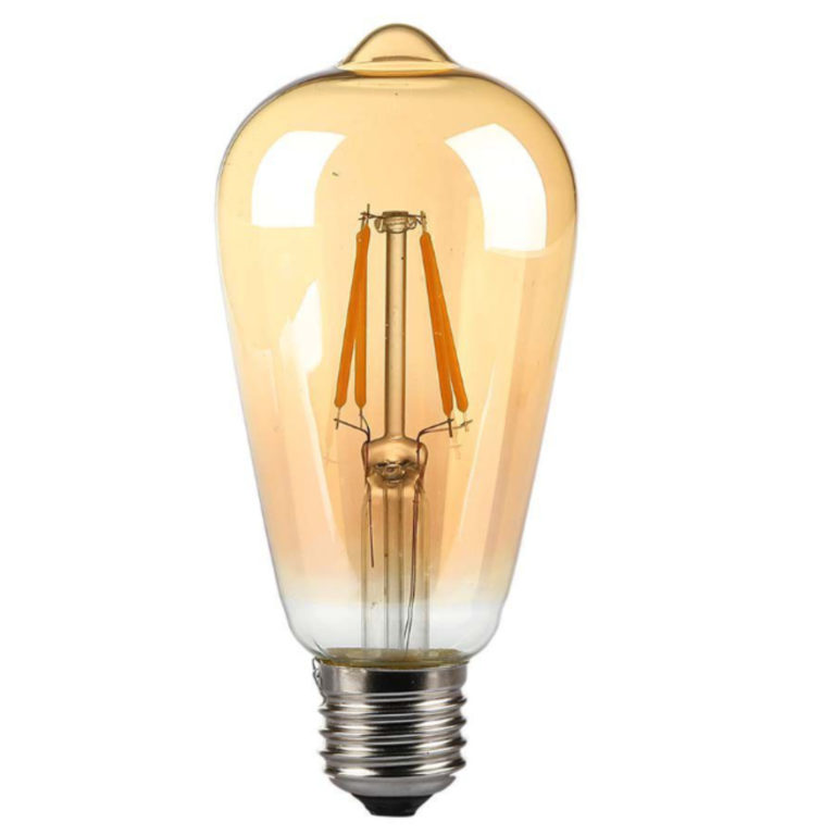 V-TAC LED žarulja - 4W filament E27 ST64 2200K jantar 214361