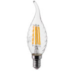 V-TAC LED žarulja - 4W filament- twist svijeća plamen E14 4000K 214431
