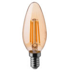 V-TAC LED žarulja - 4W filament E14 svijeća 2200K jantar 217113
