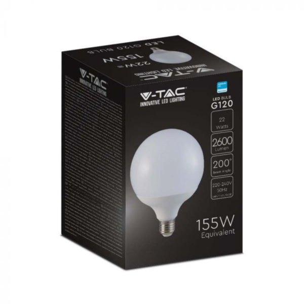 V-TAC LED žarulja - SAMSUNG čip 22W G120 E27 4000K 120Lm/W  2120022