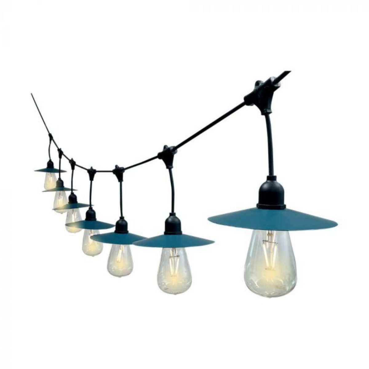 V-TAC Niz od 15 LED filament žarulja ST64 3W- solarno napajanje 3000K IP44 23034