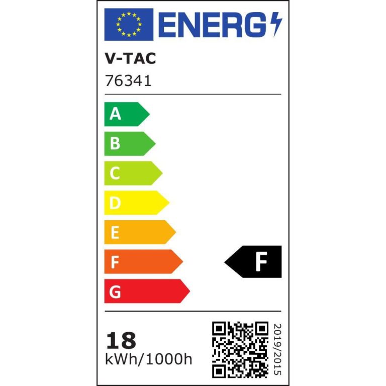 V-TAC 18W LED plafonjera s crnim rubom okrugla 4000K IP44 stropna rasvjeta