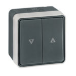 ALING CONEL Tipkalo prekidač rolete PROTECTA 10AX 250V~ IP55, tamno sivo A22507.A1