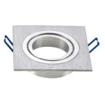 V-TAC Kućište - četvrtasto GU10, brušeni aluminij 3606