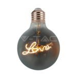 V-TAC LED žarulja - 5W Filament E27 G125 2200K 2700