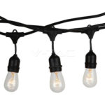 V-TAC Viseća rasvjeta, 15m - E27x15 IP54 3673