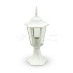 V-TAC Podna lampa - E27 - IP44, bijela 7075