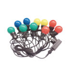 V-TAC Niz od 20 LED žarulja, 10m - 0,5W - RGB+žuta IP44 7438