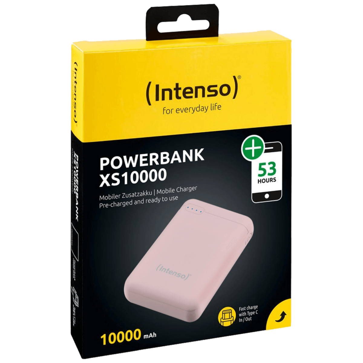 (Intenso) Prijenosni punjač za mobitele i tablete 20000mAh - POWERBANK XS10000 Rose