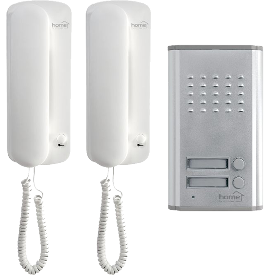 home Interfon žični sa dvije unutarnje jedinice