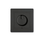 ALING CONEL Regulator jačine svjetlosti s rotacijskim jednopolnim prekidačem 40-400VA, 230V~/50Hz crna soft boja A6173.E1E1