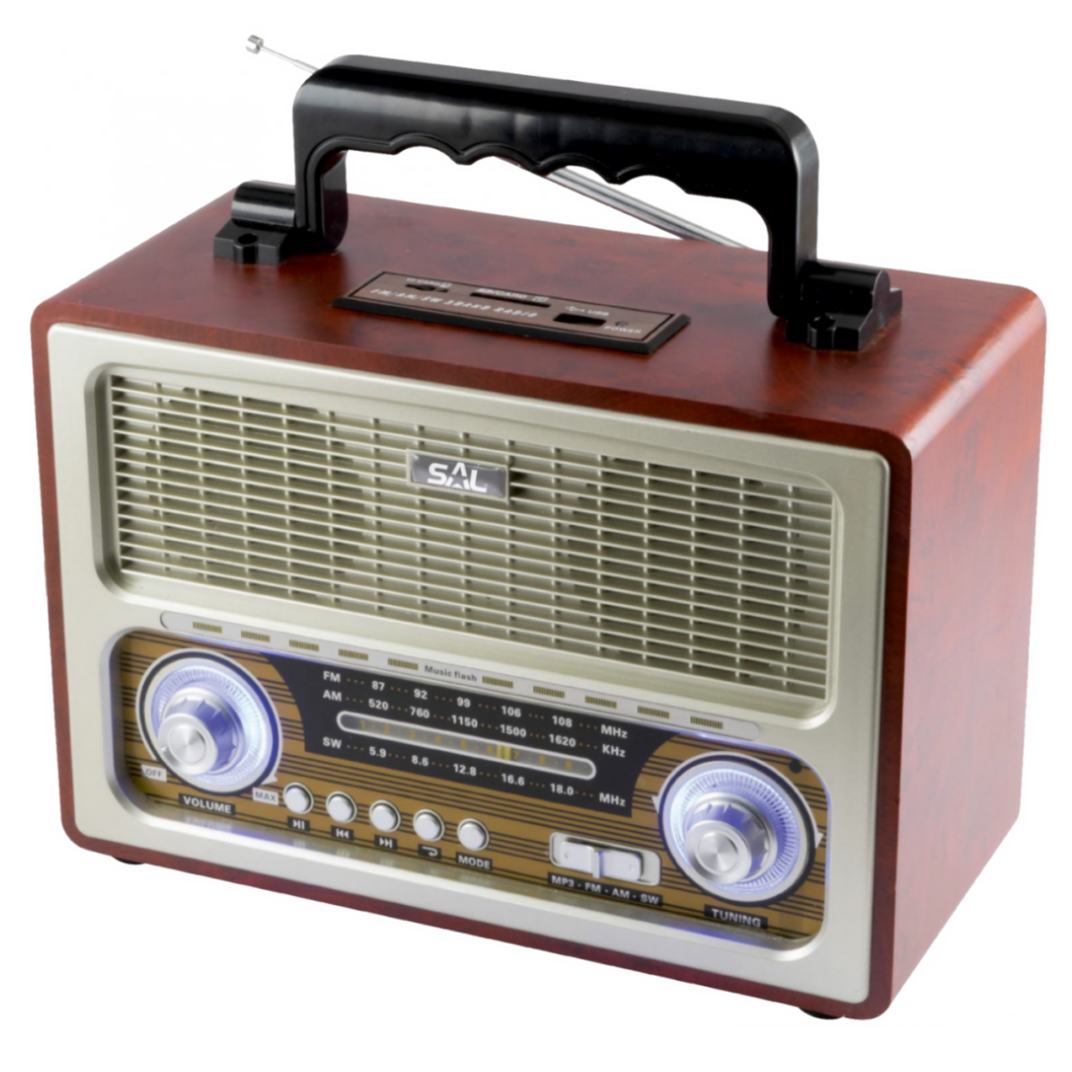 SAL Retro radio + BT bežični zvučnik