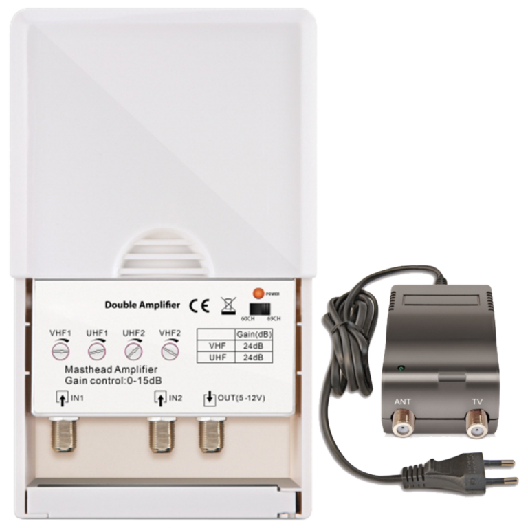 Amiko Pojačalo antensko + LTE / 4G filter sa 2 podesiva ulaza - DOUBLE AMPLIFIER