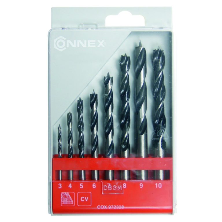 Set svrdala za drvo promjera 3-10 mm, 8 komada u blister pakiranju
