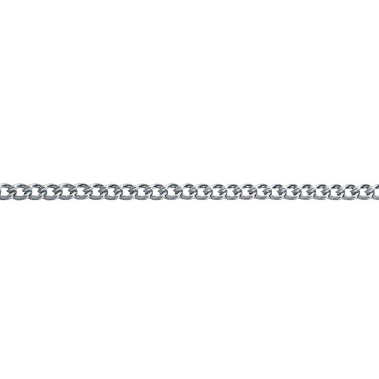 Uvijeni ukrasni lanac od poniklanog čelika boje nikla 3,4x2,1x1 mm u roli duljine 25 m