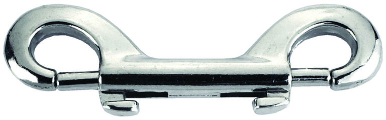 Dvostrani poniklani čelični karabiner duljine 90 mm nosivosti 22 kg