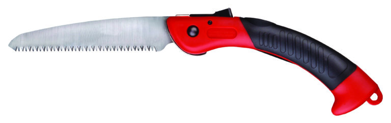 Preklopiva pila za grane duljine oštrice 150 mm s crno-crvenom ručkom