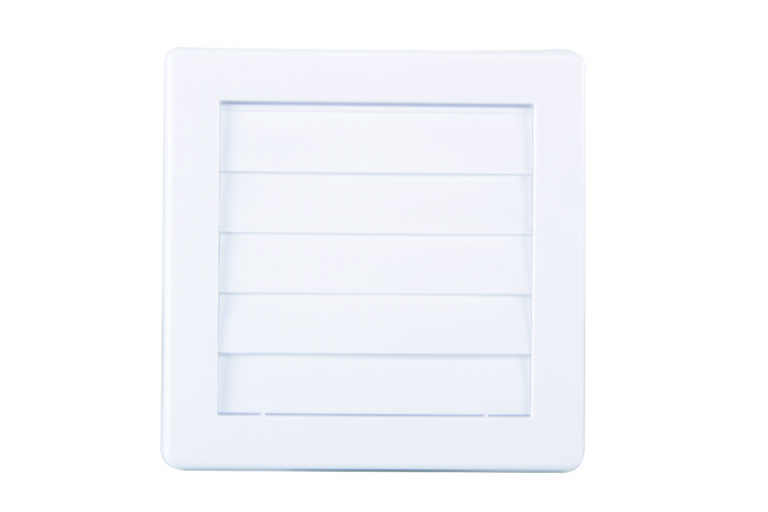 Plastični gravitacijski preklopni odzračnik kvadratni 150x150 mm