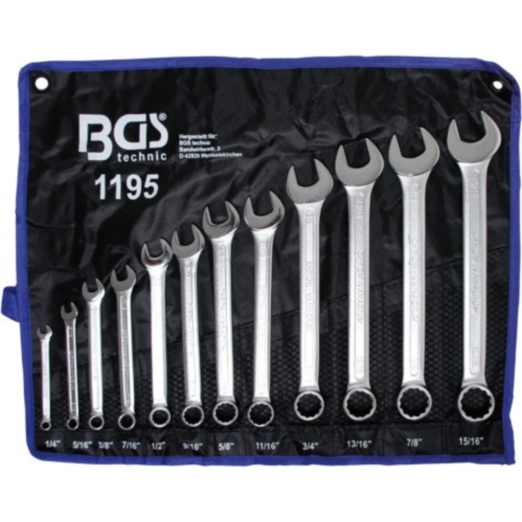 1195 BGS set vilj.-okastih ključeva 1/4"- 15/16" 12dj. pro+ 1195 - Slika 1