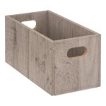 FIVE siva MDF kutija za odlaganje Modul s ručkama, dimenzija 15x31x15 cm