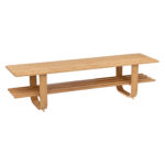 FIVE Hoca TV stolić od bambusa dimenzija 140x38x36 cm u prirodnoj bež boji