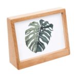 ATMOSPHERA OKVIR ZA FOTOGRAFIJU HORI 12,7X4,8X16,5CM STAKLO/DRVO BEŽ
