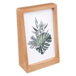 ATMOSPHERA OKVIR ZA FOTOGRAFIJU VERTI 11,4X4,8X17,4CM STAKLO/DRVO BEŽ