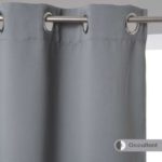 Atmosphera siva blackout zavjesa 140x260 cm od poliestera s ušicama