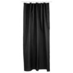 FIVE ZAVJESA ZA KADU 180X200 CM, POLYESTER, CRNA